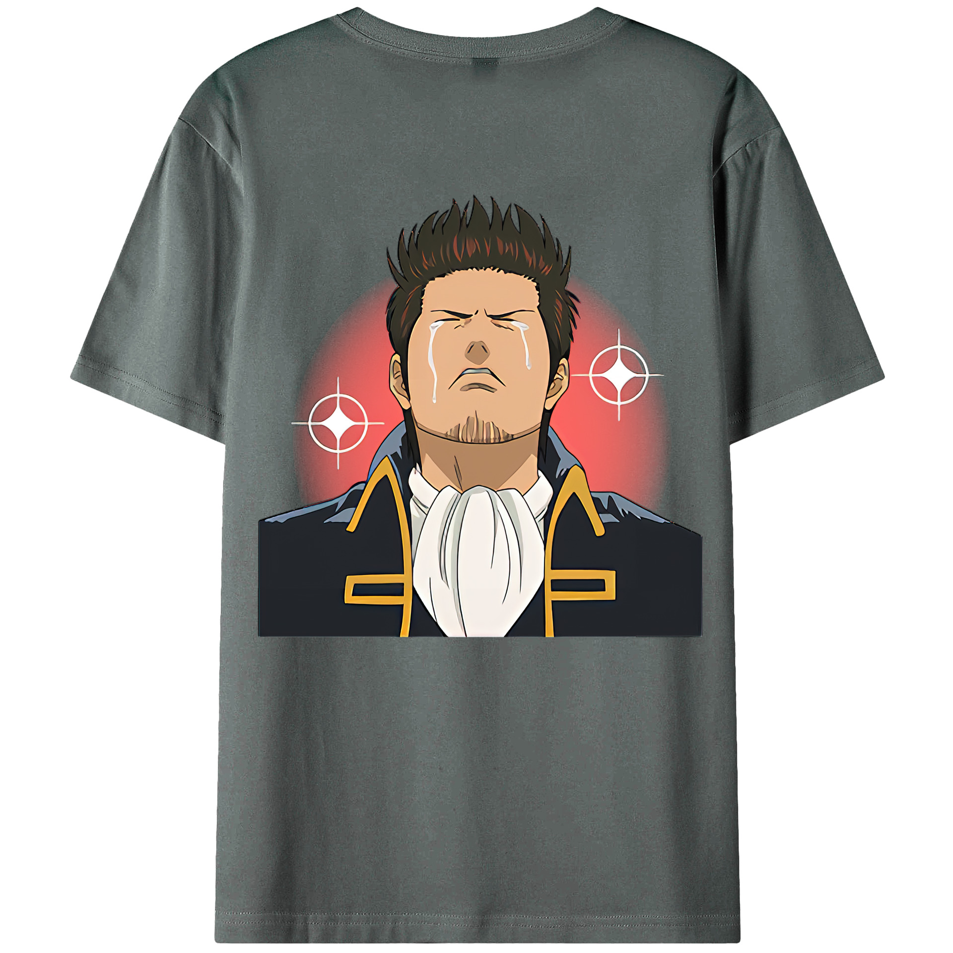 （画像用） ぎんたま 坂田銀時（さかたぎんとき） 神楽 志村新八（しむら しんぱち） GINTAMA Sakata Gintoki Kagura Shimura Shinpachi 綿100％ メンズ半袖Tシャツ（バックプリント） 通気性